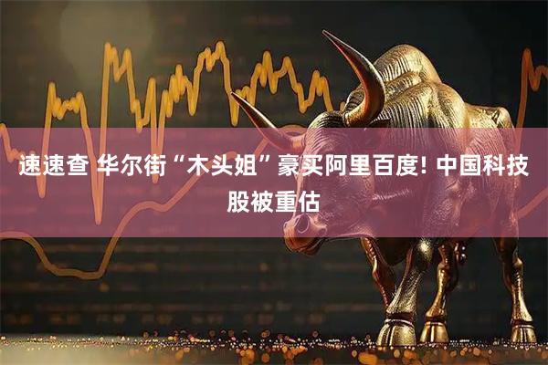速速查 华尔街“木头姐”豪买阿里百度! 中国科技股被重估