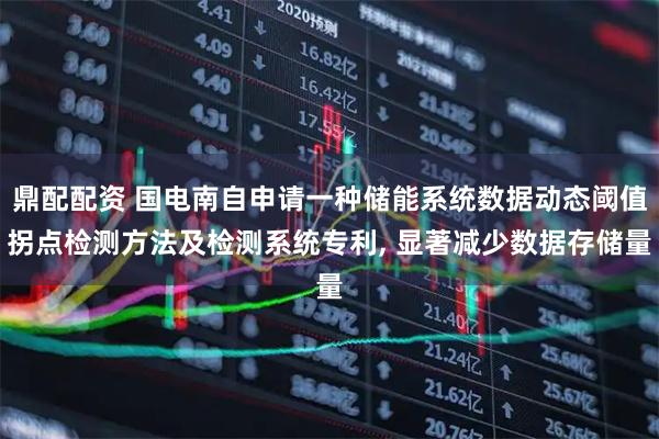 鼎配配资 国电南自申请一种储能系统数据动态阈值拐点检测方法及检测系统专利, 显著减少数据存储量
